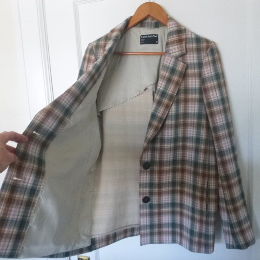Frank + Oak Plaid Blazer - Picture 4 of 4